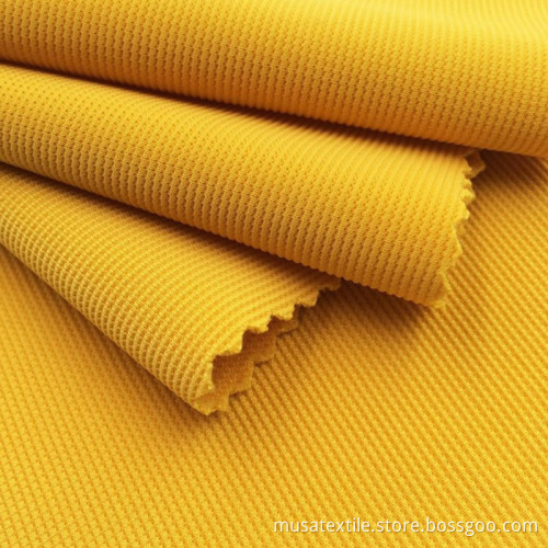 Polyester Spandex Stretch Fabric Rib Knit Fabric